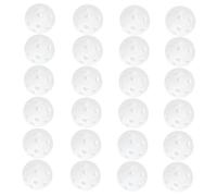 Hemobllo 50 pièces Balles Plastique Creuses pour Entraînement Swing Matériel Dentraînement Golf pour Intérieur et Extérieur Blanc
