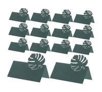 Hemobllo 50 Pièces Cartes de Table Mariage Vert Foncé Forme de Étiquettes de Nom Écrites Main pour Décoration de et Fêtes