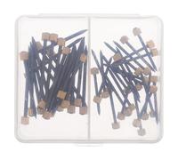 Hemobllo 50 Pièces Clous Noirs pour Accrocher des Tableaux en Acier et Laiton Installation Rapide, Solution Stable pour Cadres Photo sur Diverses Surfaces la Maison