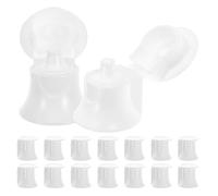 Hemobllo 50 Pièces Couvercle de Dentifrice à Clapet en Plastique Blanc Pp Mécanisme Flip-top, Design Élégant et Minimaliste, pour Tube de Dentifrice de Voyage
