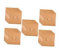 Hemobllo 50 pièces Enveloppes Papier Kraft pour CD DVD avec Fermeture Cœur pour Stockage et Organisation de Photos et Fêtes