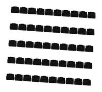 Hemobllo 50 pièces Lot de Bouchons Silicone Noir Protections Poussière pour Interfaces Réseau Capuchons Durables et Portables pour Prises Informatiques