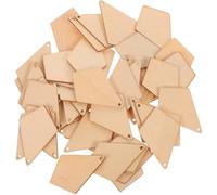 Hemobllo 50 pièces Lot de Boucles Oreilles Pendantes Bois Forme Géométrique Bijoux Décontractés pour Femmes et Filles Accessoires Légers sans Crochets Style Simple