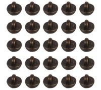 Hemobllo 50 pièces Lot de Mini Boutons Métal à Tige Boutons Champignon Demi-rond pour Couture Poupée Accessoires DIY pour Vêtements et Animaux