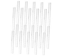 Hemobllo 50 pièces Lot de Règles Transparentes Incassables Outil de Mesure Précis pour Élèves et Bureau Surface Lisse et Accessoire Scolaire Léger et Portable