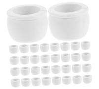 Hemobllo 50 Pièces Mini Plastic Flower Pots Miniature Planter Pots for DIY Sandbox Scenes Home Decor Festival and Party Accessories