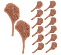 Hemobllo 50 Pièces Miniature Realistic Steak Model for Market Display Lifelike Simulated Meat Blocks for DIY Craft Projects and Scene Decoration