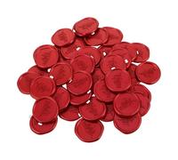 Hemobllo 50 Pièces Sceau Cire Autocollant Branche Olivier Rouge Étiquettes Cachet Adhésives pour Invitations Mariage Cartes de Anniversaires et Fêtes de Noël