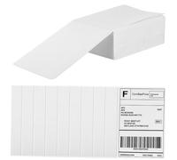 Hemobllo 500 pièces Étiquettes Thermiques Directes Autocollantes pour Imprimantes Thermiques Express avec Ligne Perforée pour Expédition et Étiquetage Commercial