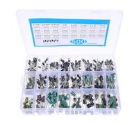 Hemobllo 500 pièces Lot de Condensateurs Électrolytiques Aluminium avec Boîte Kit Assortiment Stable et Résistant Chaleur pour Réparation Électronique Moniteurs LCD Radios et Stéréos