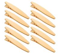 Hemobllo 50pcs Barrettes Cheveux en Fer Couleur Or Design Creux Doré, Accessoires DIY Polyvalents pour Fabrication de Nœuds et Mariages, Style Créatif pour Femmes Débutantes