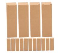 Hemobllo 50pièces Boîtes Emballage Kraft Rectangulaires Pour Lèvres Contenants Papier Kraft Pour Baume à Lèvres Lot De Tubes Vides Pour Échantillons De Maquillage