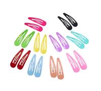 Hemobllo 50pièces Pinces à Cheveux De Couleurs Unies Assorties Barrettes Pour Garçon Fille Épingles à Cheveux Métal