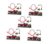 Hemobllo 5ensembles Adaptateur Pci-e pour Minage Prolongateur Pci Express Carte Extension Connecteur Multiple pour Cartes Graphiques