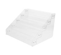 Hemobllo 5étage Présentoir Transparent Acrylique à Niveaux pour Épices Et Parfums Étagère Murale Compacte Support De Rangement Vertical pour Magasin Et Comptoir
