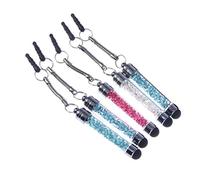 Hemobllo 5pcs Cristal Stylus Stylo Diamant Stylo à Bille écran Tactile Universel pour tablettes de téléphone