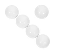 Hemobllo 5pcs Perles Décoratives Blanches en Acrylique pour Roue de Roulette, Boules Rondes Élégantes et Solide, Accessoires Clairs pour Jeu de Roulette Russe