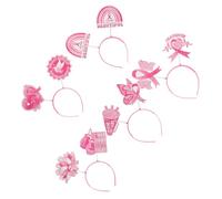 Hemobllo 5pièces Bandeau De Sensibilisation Au Cancer Sein Lot De -têtes Pour Fêtes Décorations Et Accessoires Photo