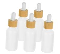 Hemobllo 5pièces Lot De Flacons Compte-gouttes Verre Pour Huiles Essentielles Avec Couvercle Portable Et Étanche