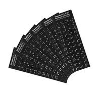 Hemobllo 6 Feuilles Autocollants Clavier Japonais Résistants à Eau Lot de Stickers pour Clavier Ordinateur Portable Compatibles PC et Ordinateurs de Bureau