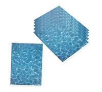 Hemobllo 6 Feuilles Autocollants Décoratifs Océaniques à Grain Eau Auto Adhésif pour Modèles de Micro Paysage Décalcomanies Réalistes pour Détail Texture des Décorations Murales