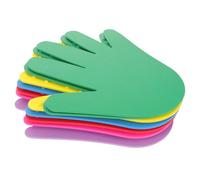 Hemobllo 6 Paires Marqueurs de Sol Forme de Main Couleurs Assorties pour Jeux Extérieurs Garçon Fille Tapis Sensoriel Antidérapant pour Éducation Physique et Coordination Motrice