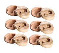 Hemobllo 6 Paires Supports pour Tringle de Placard Douille Murale Robuste pour Barre de Penderie Fixation Sûre pour Dressing sans Perçage Finition Lisse et Résistante