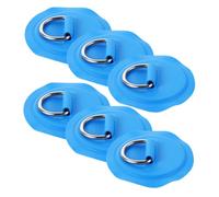 Hemobllo 6 pièces Anneaux D Ring Acier Inoxydable pour Kayak et Paddle Board Accessoires de Fixation Multi Usage avec Patches PVC pour Surf Canoë et Activités Nautiques