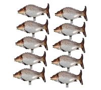 Hemobllo 6 pièces Ballons Aluminium Forme de Poisson pour Fête Anniversaire Thématique Décoration Unique pour Garçon Fille et Événements Festifs
