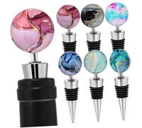 Hemobllo 6 pièces Bouchons de Bouteille Alliage Bouchon Conique Étanche pour Bouteilles de Vin Accessoires Élégants pour Scellage et Conservation des Boissons pour Soirées et