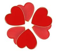 Hemobllo 6 pièces Broches Forme de Cœur pour Saint Valentin Épingles de Sécurisées et Décoratives pour Femmes Anniversaire et Couples
