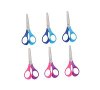 Hemobllo 6 Pièces Ciseaux à Échelle Multifonctionnels pour École et Bureau Coupe Sûre et Légère pour Travaux Manuels et Loisirs Créatifs Couleurs Aléatoires Couleur