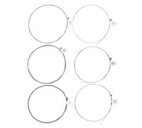 Hemobllo 6 pièces Cordes de Guitare Électrique Antirouille de Cordes de Remplacement pour Guitare Acoustique et Électrique et Confortable Tension Standard pour de Musique
