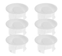 Hemobllo 6 Pièces Couvercle de Remplacement pour Pichet à Eau en Plastique Blanc, Anti-poussière et Polyvalent, pour Usage Quotidien Cuisine et Accessoires de Maison