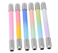 Hemobllo 6 pièces Extension Crayon Métal Double Tête Antidérapante Porte Crayon Robuste pour Artistes Lot de Prolongateur pour Courts et Colorés