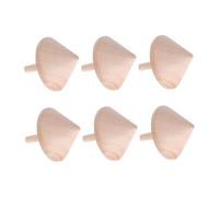 Hemobllo 6 pièces Jouets Toupies Bois Traditionnels pour Garçon Fille Jeux Dobservation et Coordination Lot de Jouets Garçon Fille Couleur Bois Naturel