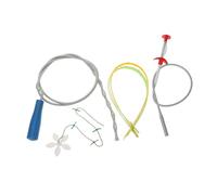 Hemobllo 6 pièces Kit de Outils de Débouchage Canalisation Flexible pour Évier Wc Cuisine et Salle de Bain Bandes Longues Durables pour Nettoyage Rapide des Drains Bouchés