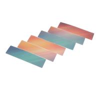 Hemobllo 6 Pièces Lot de Bandes Sensorielles Adhésives en PVC Surface Rugueuse et Texturée, Autocollants Apaisants pour Bureaux et Carnets, pour Réduire Le Stress