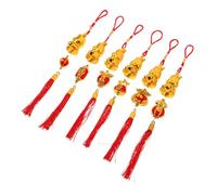 Hemobllo 6 Pièces Lot de Décorations Pendantes Nouvel an Chinois Ornements Bonsaï Année du Cheval Suspendus pour Fête Printanière Présent Symbolique pour Maison et Célébrations