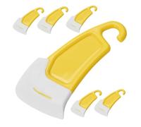 Hemobllo 6 pièces Lot de Grattoirs Silicone Cuisine Antiadhésifs pour Nettoyage Fond de Poêle Spatules et Résistantes Chaleur pour Casseroles Plats et Ustensiles