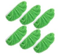 Hemobllo 6 pièces Lot de Recharges Microfibre Réutilisables pour Serpillière Lavables Compatibles avec Balai Plat Nettoyage Humide et Sec Adaptés à Différents Types de Sols