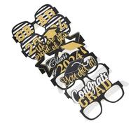 Hemobllo 6 Pièces Lunettes Graduation Lot Accessoires Photo Amusants pour Fête Diplôme Décoration Party Photo Props