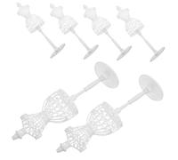 Hemobllo 6 pièces Mannequin Art Miniature Vêtements Buste Vide pour Poupées Décoration pour Maison de Poupée et Jouets