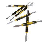 Hemobllo 6 pièces Outil de Démontage Multi-usage Barre de Prying Métal Injecté avec Poignée Antidérapante Kit de Têtes pour Téléphone Tablette et Ordinateur Portable Étui de Rangement