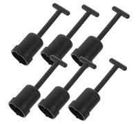 Hemobllo 6 pièces Outil de Retrait Bague Douille Forme Plastique Clé à Douille pour Support Lampe Accessoire Électricien pour Abat Jour Prise Anneau Collier Retrait Rapide