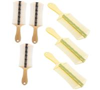 Hemobllo 6 pièces Peigne Poux à Dents Fines Double Face Lot Manche Ergonomique Plastique Épais pour Garçon Fille Adultes Chiens Chats et Vert et Noir
