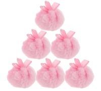 Hemobllo 6 Pièces Powder Puff Set Soft Plush Makeup Puff Pad For Loose Powder And Foundation Gentle Silky Touch For Even Application Washable Cosmetic Applicator