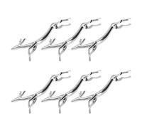 Hemobllo 6 Pièces Repose-baguettes en Alliage de Zinc Argenté Forme Oreiller Créative et Surface Lisse pour Rangement Ustensiles la Cuisine Pratique à Domicile