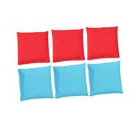 Hemobllo 6 Pièces Sacs de Haricots Carrés pour Jeux de Accessoires de Fête Intérieure et Extérieure Jouets Éducatifs Colorés pour Garçon Fille et Adultes