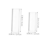 Hemobllo 6 Pièces Set de Slides pour Guitare Verre Transparent Anneaux Glisseurs pour Guitares Acoustiques et Électriques Stabilité Optimale pour Blues Jazz Country et Ergonomique pour